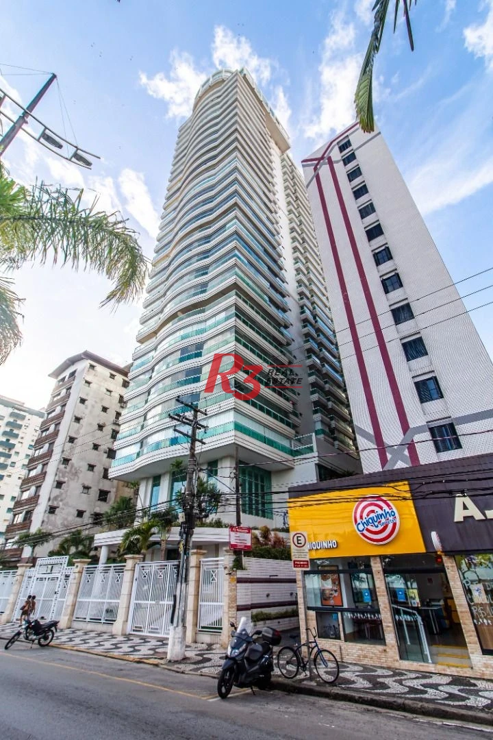 Apartamento com 4 dormitórios para alugar, 360 m² por R$ 40.000,00/mês - Gonzaga - Santos/SP