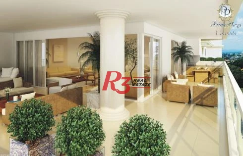 Apartamento com 4 dormitórios para alugar, 360 m² por R$ 40.000,00/mês - Gonzaga - Santos/SP