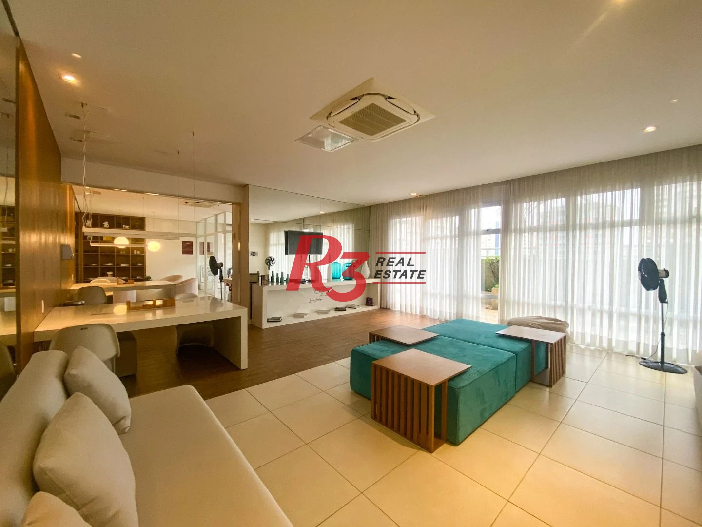 Apartamento com 1 dormitório para alugar, 47 m² por R$ 4.300,00/mês - Boqueirão - Santos/SP