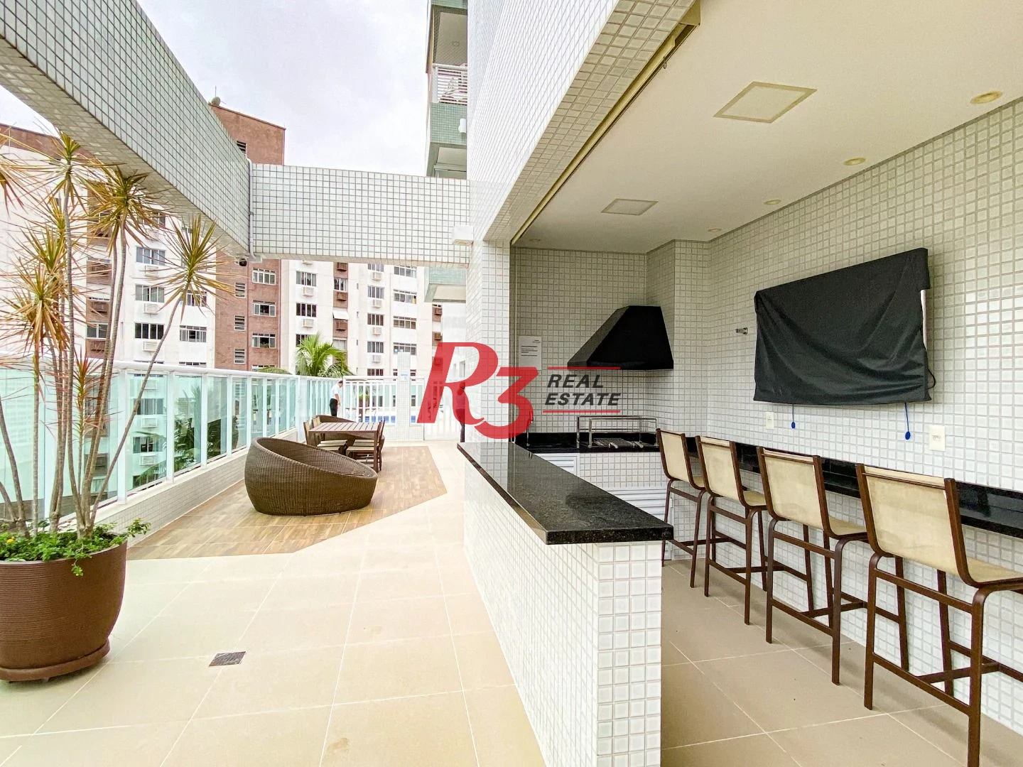 Apartamento com 3 dormitórios para alugar, 104 m² por R$ 14.500,00/mês - Gonzaga - Santos/SP
