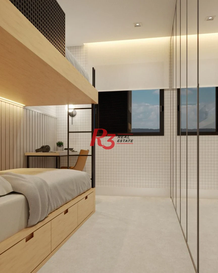 Apartamento com 2 dormitórios à venda, 74 m² por R$ 662.161 - Marapé - Santos/SP