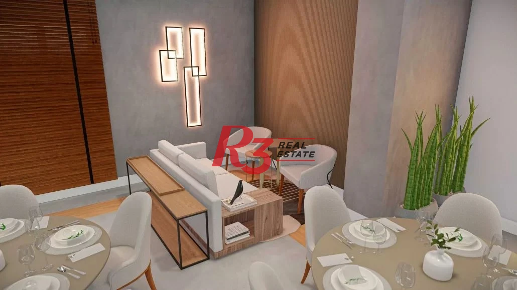 Apartamento com 2 dormitórios à venda, 55 m² - Campo Grande - Santos/SP