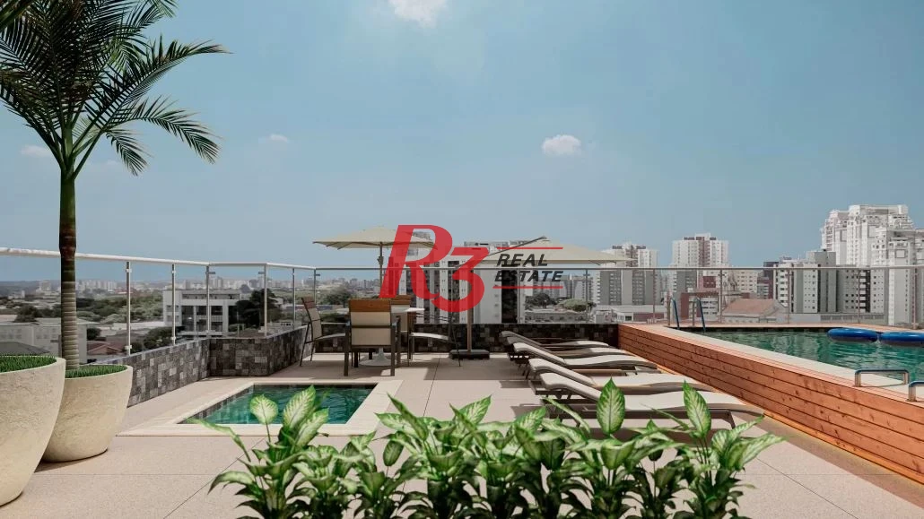 Apartamento com 2 dormitórios à venda, 55 m² - Campo Grande - Santos/SP