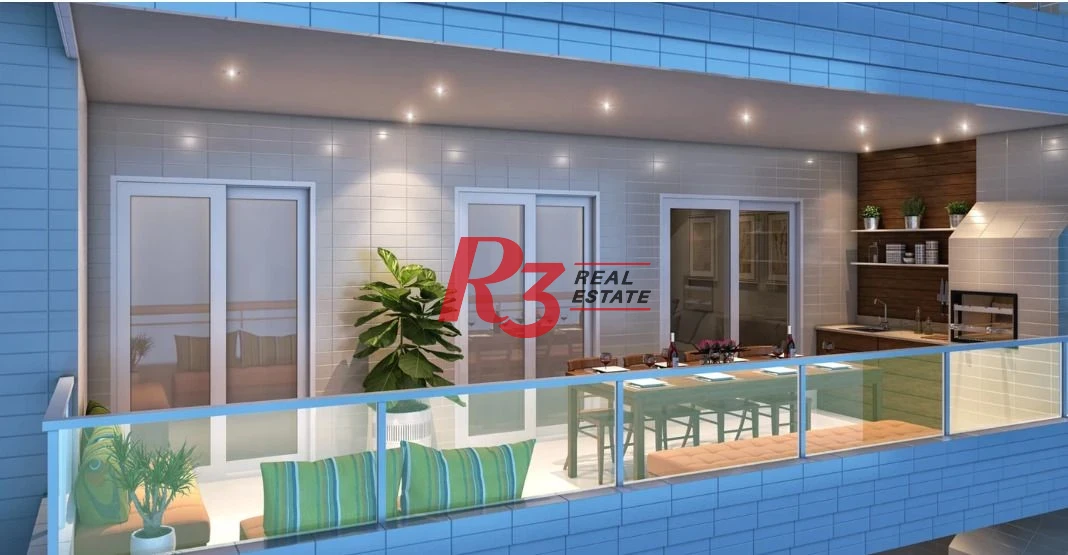 Apartamento à venda, 112 m² por R$ 1.400.000,00 - Canto do Forte - Praia Grande/SP