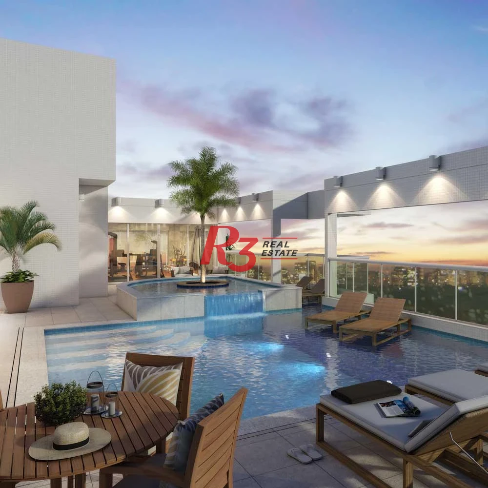 Apartamento com 3 dormitórios à venda, 170 m² por R$ 2.490.000,00 - Boqueirão - Santos/SP