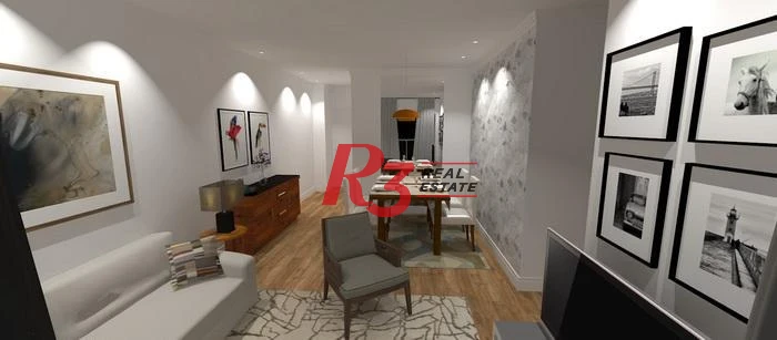 Cobertura com 2 dormitórios à venda, 109 m² por R$ 945.000,00 - Marapé - Santos/SP