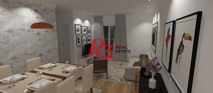 Cobertura com 2 dormitórios à venda, 109 m² por R$ 945.000,00 - Marapé - Santos/SP