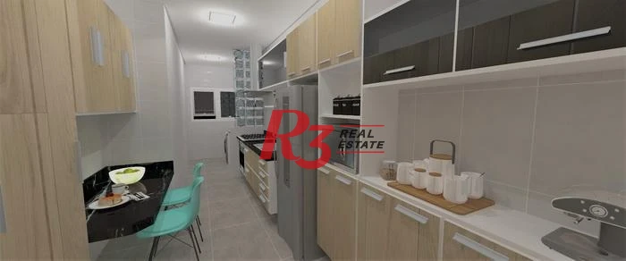 Cobertura com 2 dormitórios à venda, 109 m² por R$ 945.000,00 - Marapé - Santos/SP