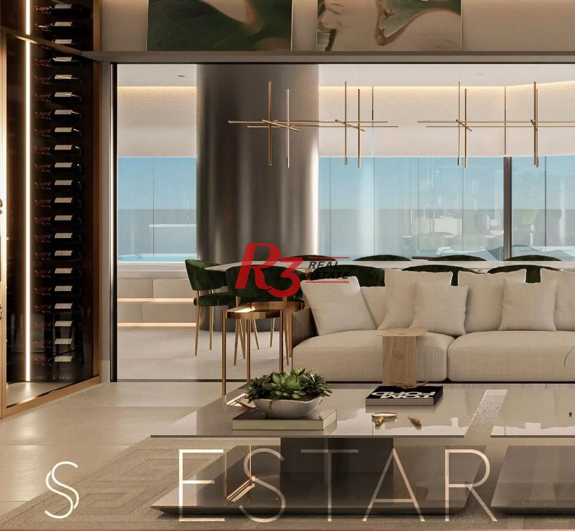 Apartamento com 4 suítes à venda, 501 m² por R$ 15.990.000 - Ponta da Praia - Santos/SP