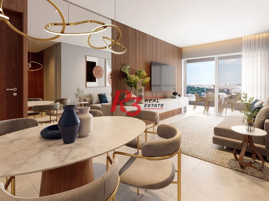 Apartamento à venda, 108 m² por R$ 1.587.000,00 - José Menino - Santos/SP