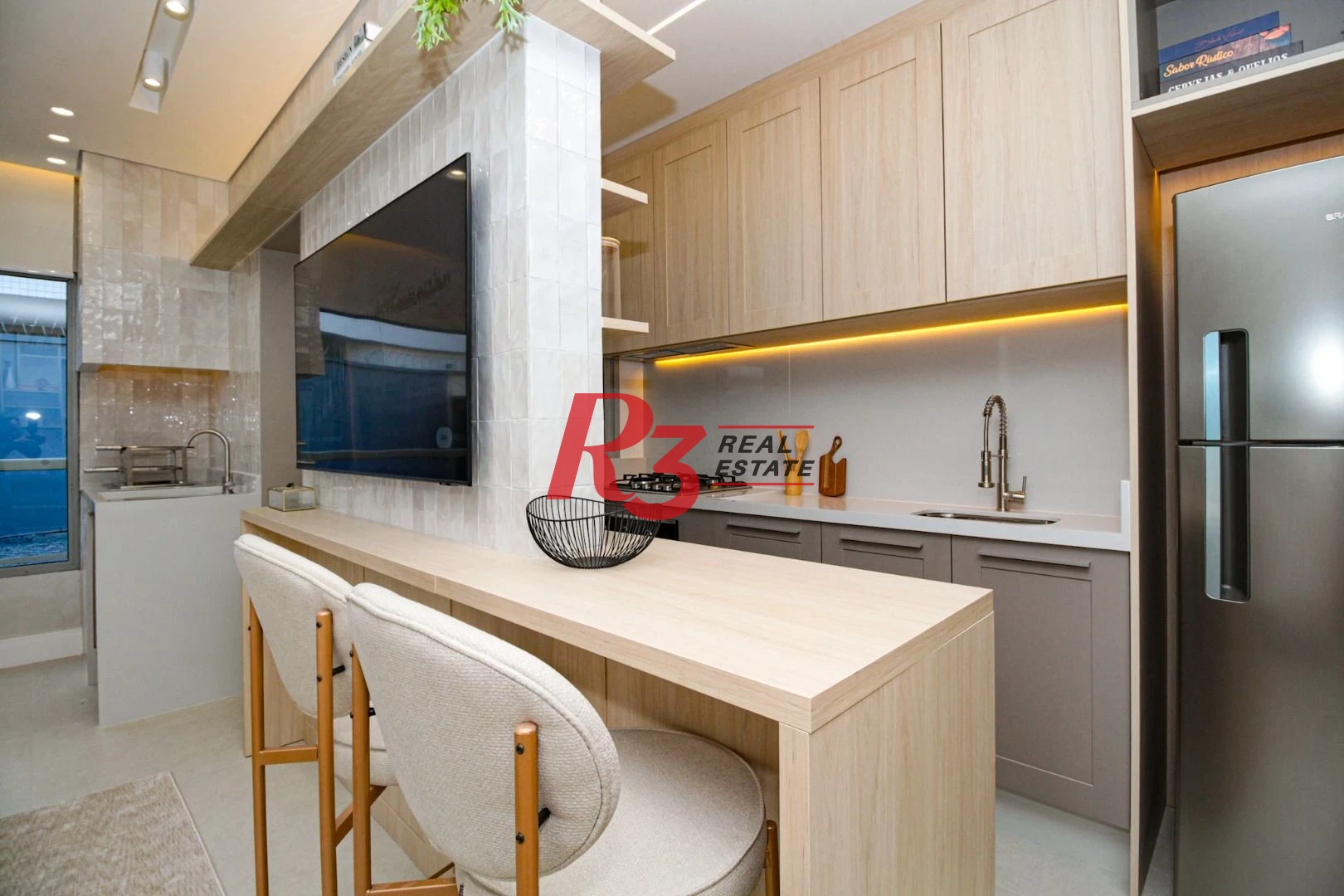 Apartamento com 3 dormitórios à venda, 89 m² por R$ 1.220.000,00 - Marapé - Santos/SP