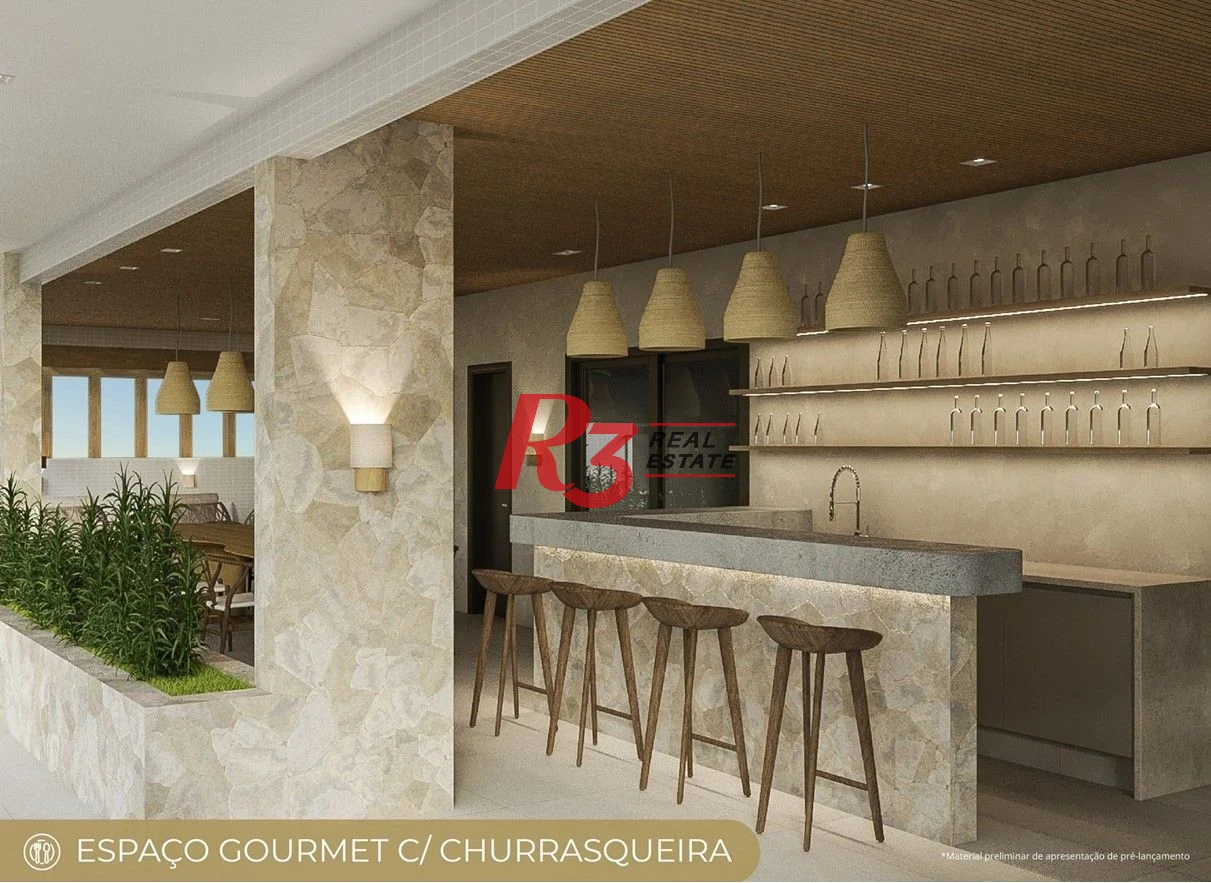 Apartamento com 3 dormitórios à venda, 89 m² por R$ 1.220.000,00 - Marapé - Santos/SP