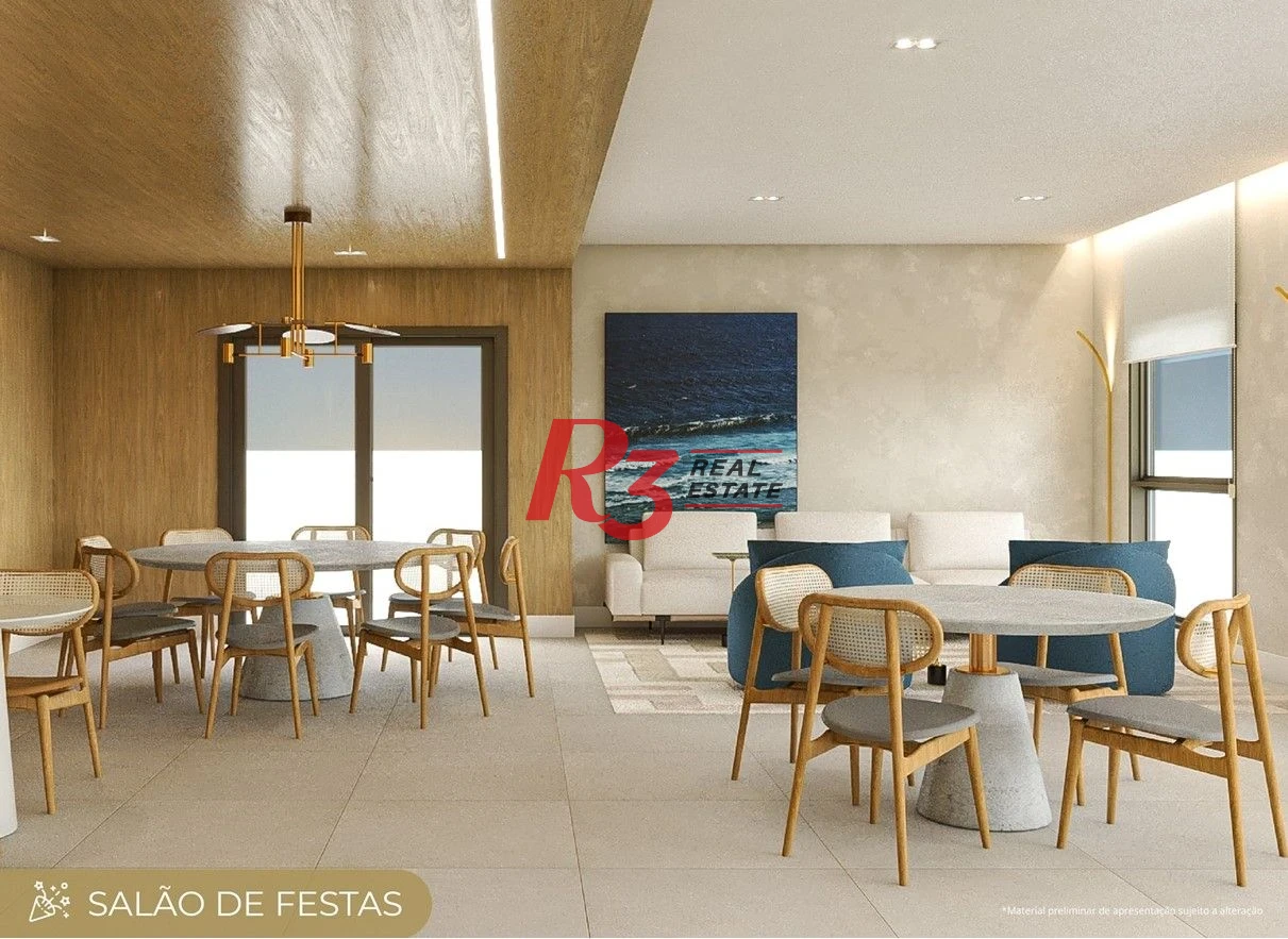 Apartamento com 3 dormitórios à venda, 89 m² por R$ 1.220.000,00 - Marapé - Santos/SP