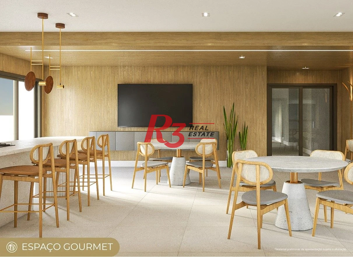 Apartamento com 3 dormitórios à venda, 89 m² por R$ 1.220.000,00 - Marapé - Santos/SP