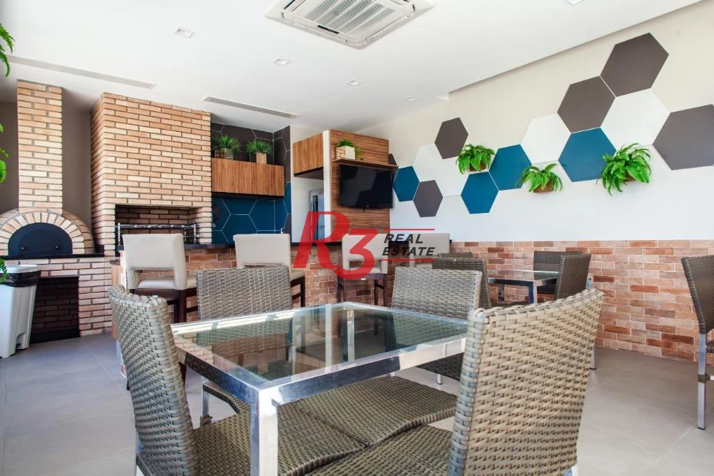 Apartamento com 1 dormitório, 68 m² - venda por R$ 1.300.000,00 ou aluguel por R$ 9.230,00/mês - Aparecida - Santos/SP
