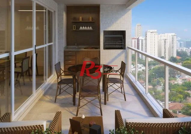 Apartamento com 3 dormitórios para alugar, 111 m² por R$ 9.500,00/mês - Ponta da Praia - Santos/SP