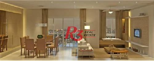 Apartamento com 3 dormitórios para alugar, 111 m² por R$ 9.500,00/mês - Ponta da Praia - Santos/SP