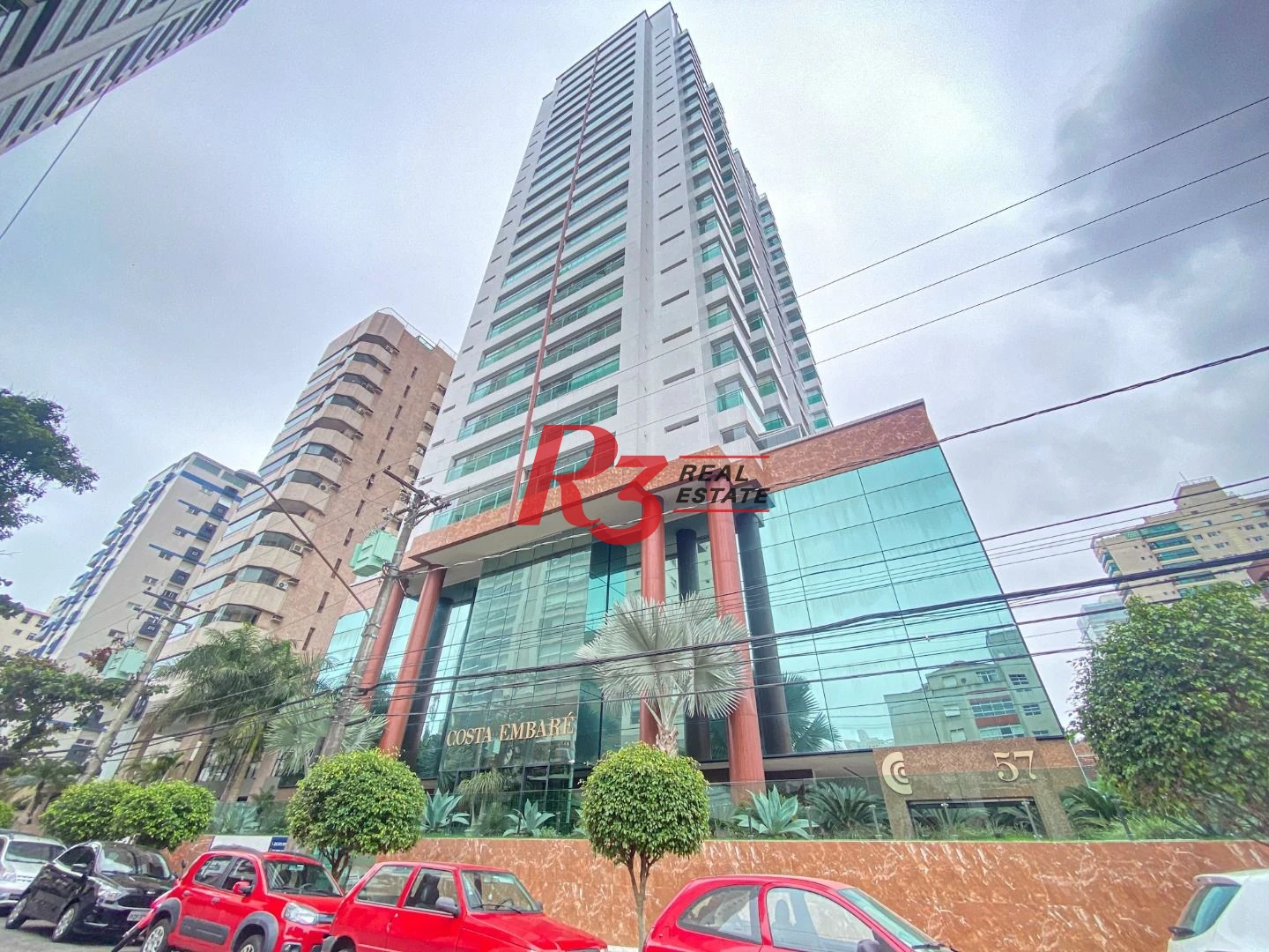 Apartamento com 2 dormitórios para alugar, 119 m² por R$ 13.455,00/mês - Embaré - Santos/SP