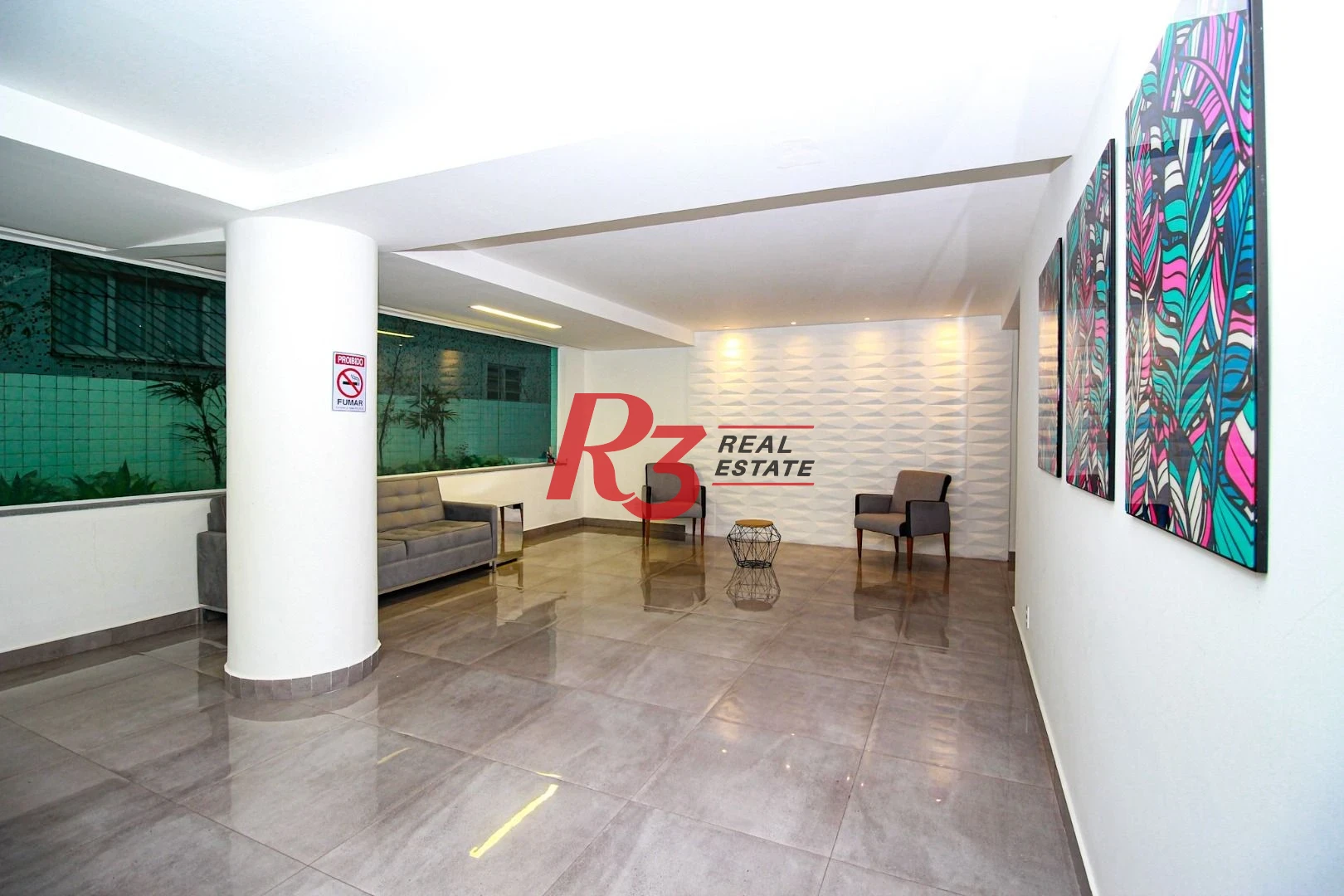Apartamento com 1 dormitório para alugar, 42 m² por R$ 3.000,00/mês - Marapé - Santos/SP