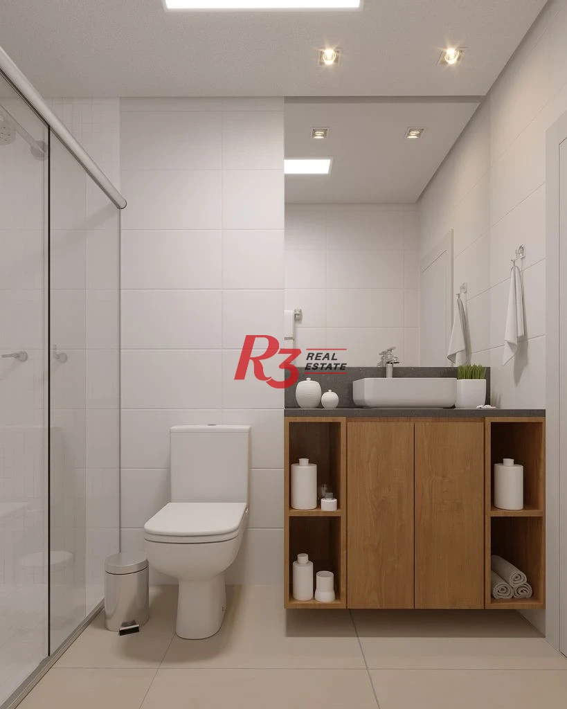 Apartamento com 2 dormitórios à venda, 67 m² por R$ 593608 - Macuco - Santos/SP