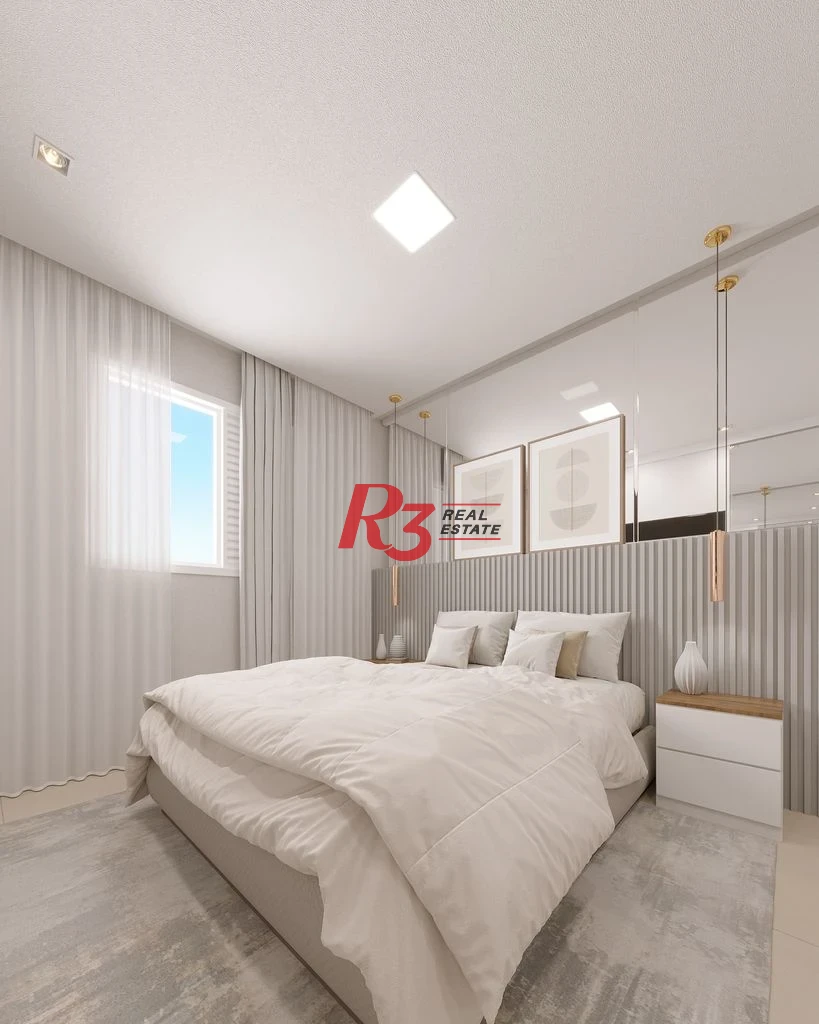 Apartamento com 2 dormitórios à venda, 67 m² por R$ 593608 - Macuco - Santos/SP