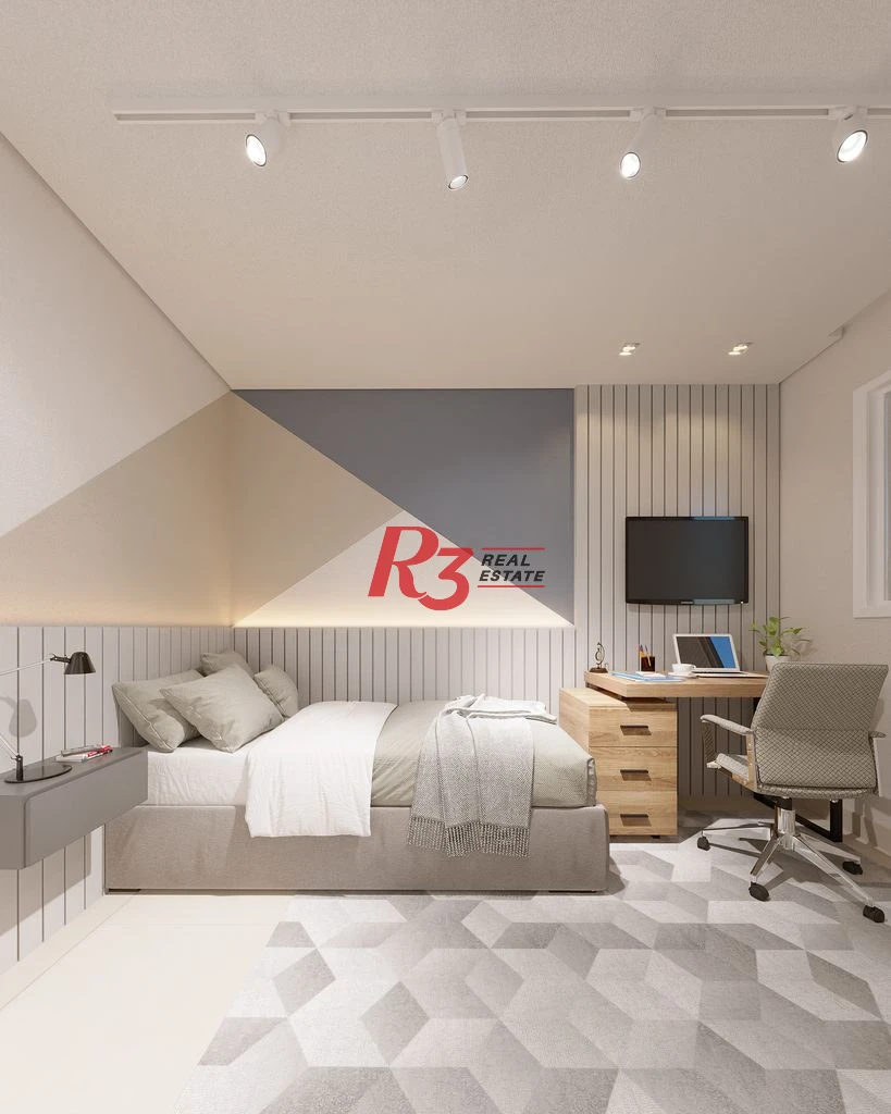 Apartamento com 2 dormitórios à venda, 67 m² por R$ 593608 - Macuco - Santos/SP