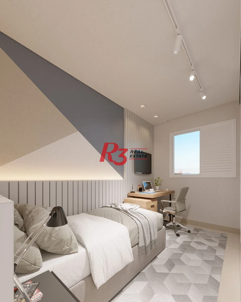 Apartamento com 2 dormitórios à venda, 67 m² por R$ 593608 - Macuco - Santos/SP