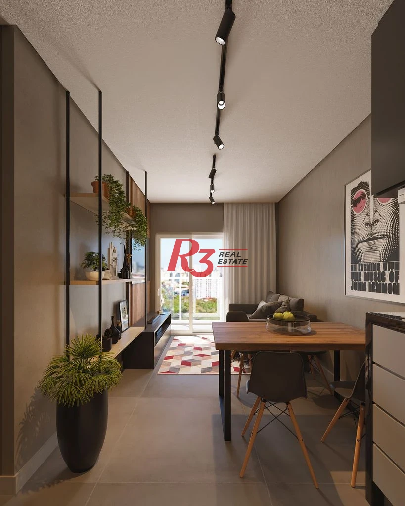 Apartamento com 2 dormitórios à venda, 67 m² por R$ 593608 - Macuco - Santos/SP