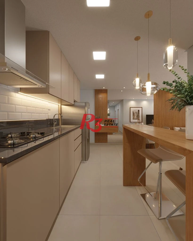 Apartamento com 2 dormitórios à venda, 67 m² por R$ 593608 - Macuco - Santos/SP