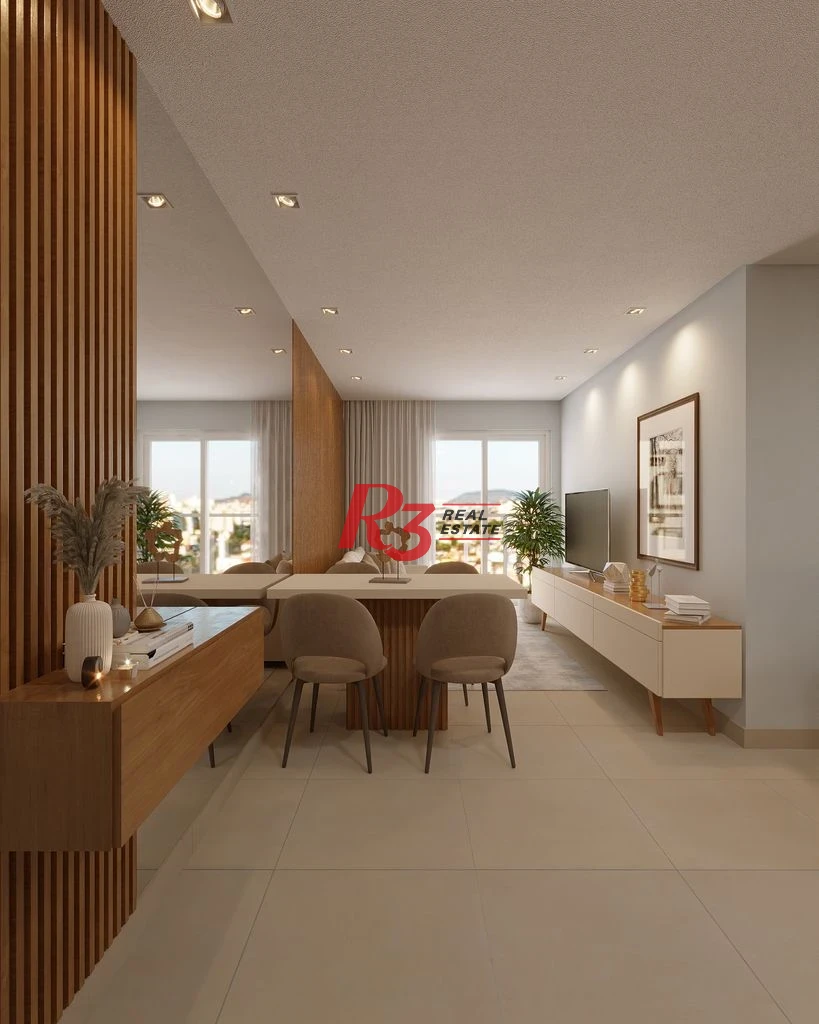 Apartamento com 2 dormitórios à venda, 67 m² por R$ 593608 - Macuco - Santos/SP