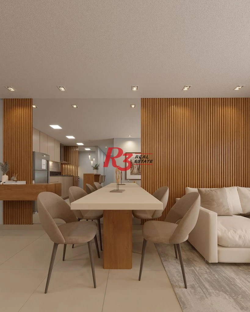 Apartamento com 2 dormitórios à venda, 67 m² por R$ 593608 - Macuco - Santos/SP