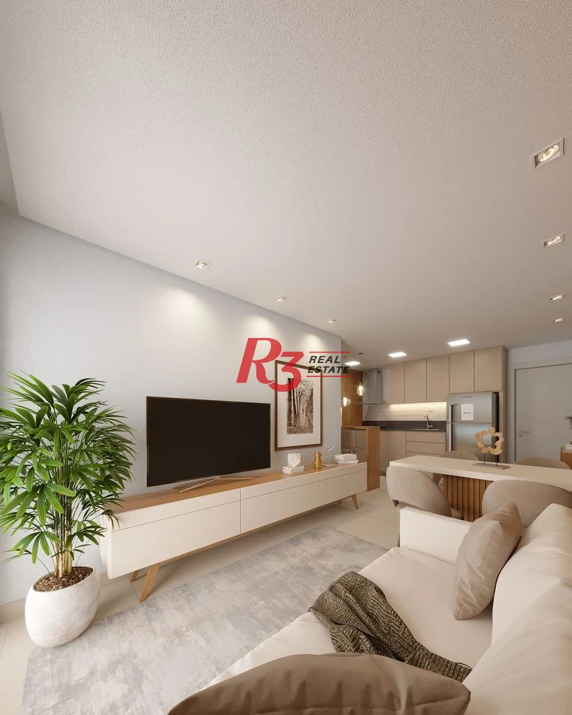 Apartamento com 2 dormitórios à venda, 67 m² por R$ 593608 - Macuco - Santos/SP