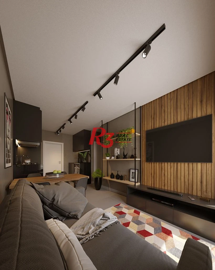 Apartamento com 2 dormitórios à venda, 67 m² por R$ 593608 - Macuco - Santos/SP