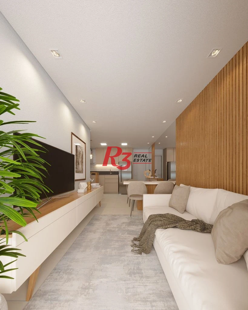 Apartamento com 2 dormitórios à venda, 67 m² por R$ 593608 - Macuco - Santos/SP