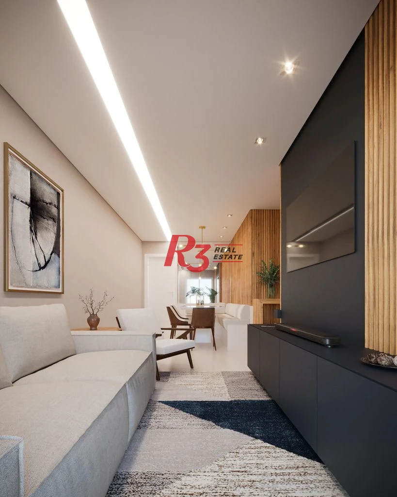 Apartamento com 2 dormitórios à venda, 67 m² por R$ 593608 - Macuco - Santos/SP