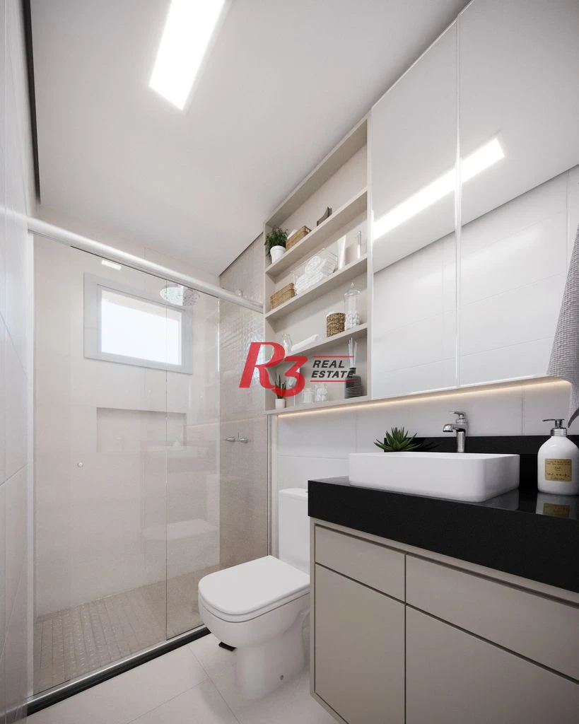 Apartamento com 2 dormitórios à venda, 67 m² por R$ 593608 - Macuco - Santos/SP