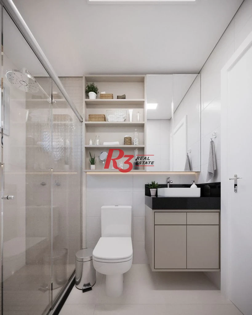 Apartamento com 2 dormitórios à venda, 67 m² por R$ 593608 - Macuco - Santos/SP
