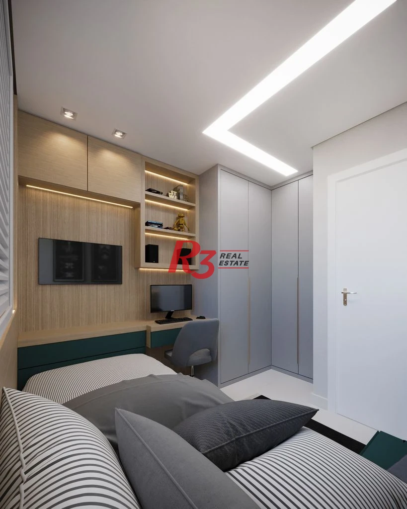 Apartamento com 2 dormitórios à venda, 67 m² por R$ 593608 - Macuco - Santos/SP