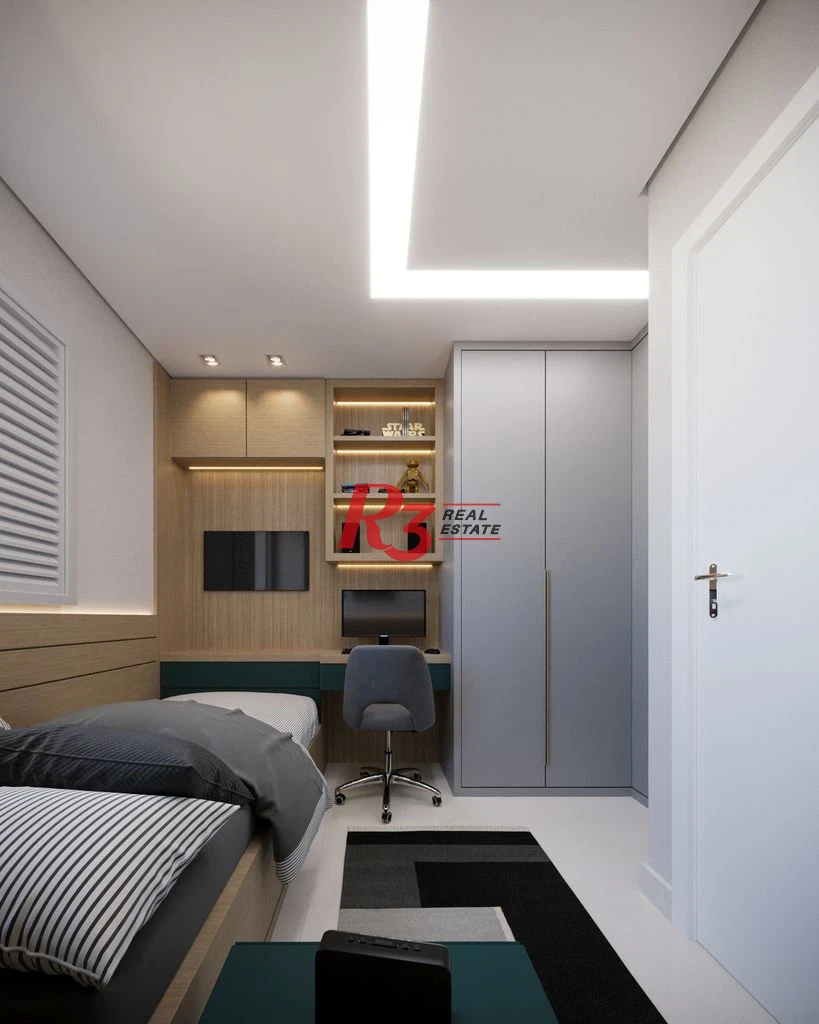 Apartamento com 2 dormitórios à venda, 67 m² por R$ 593608 - Macuco - Santos/SP