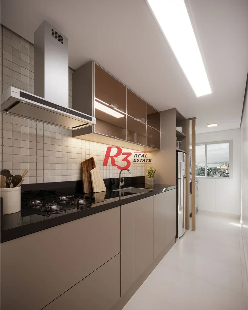 Apartamento com 2 dormitórios à venda, 67 m² por R$ 593608 - Macuco - Santos/SP