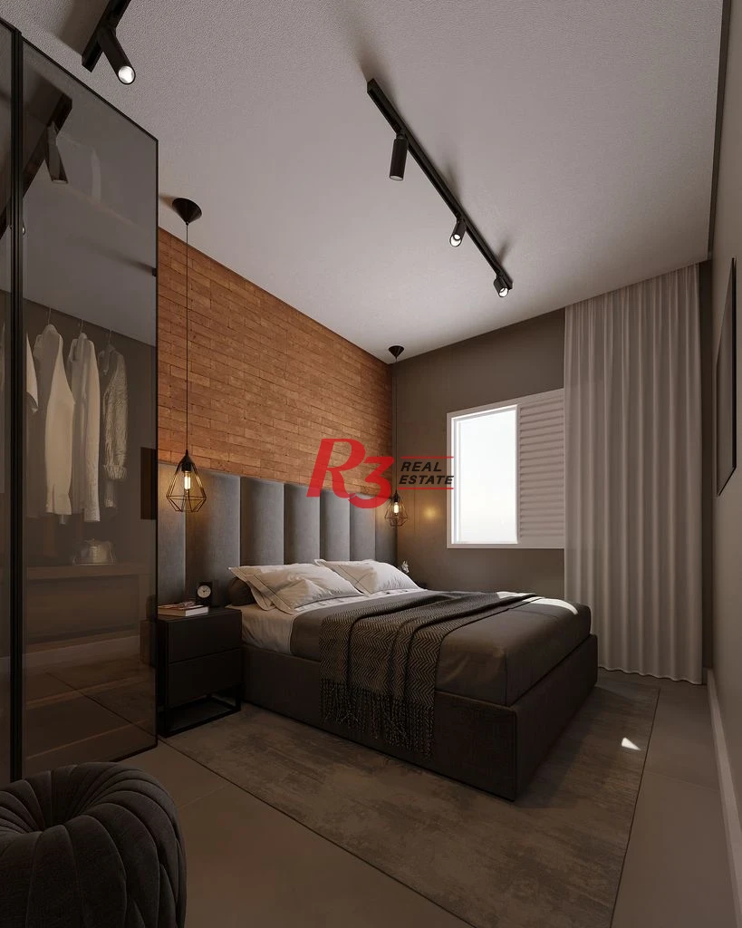 Apartamento com 2 dormitórios à venda, 67 m² por R$ 593608 - Macuco - Santos/SP