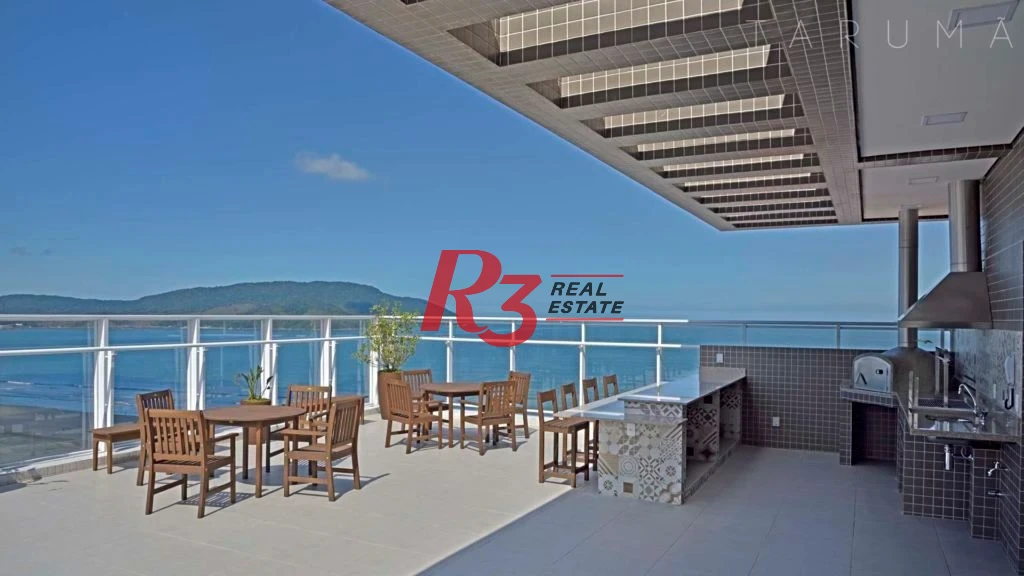 Apartamento com 1 dormitório para alugar, 46 m² por R$ 6.000,01/mês - Boqueirão - Santos/SP