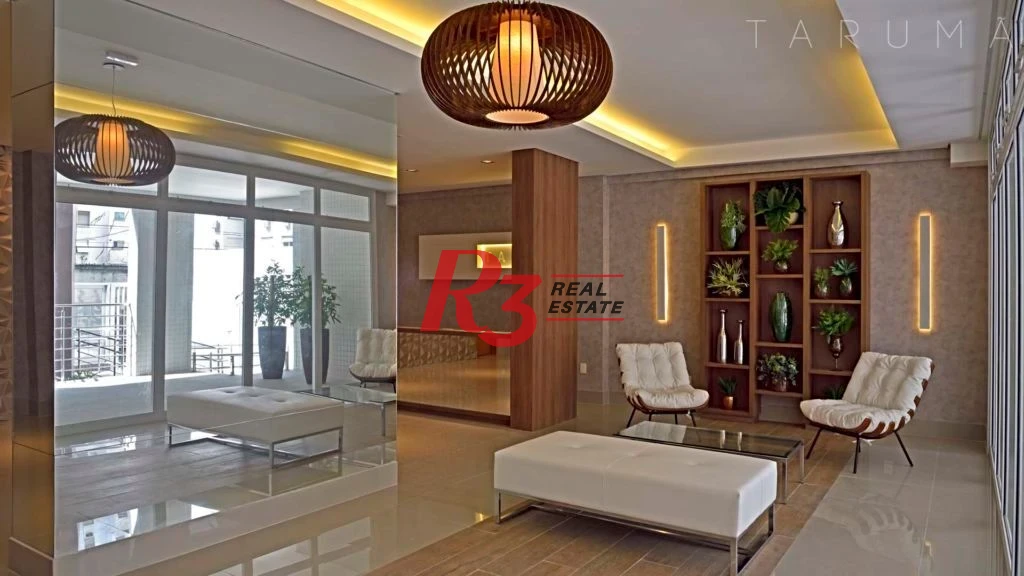 Apartamento com 1 dormitório para alugar, 46 m² por R$ 6.000,01/mês - Boqueirão - Santos/SP