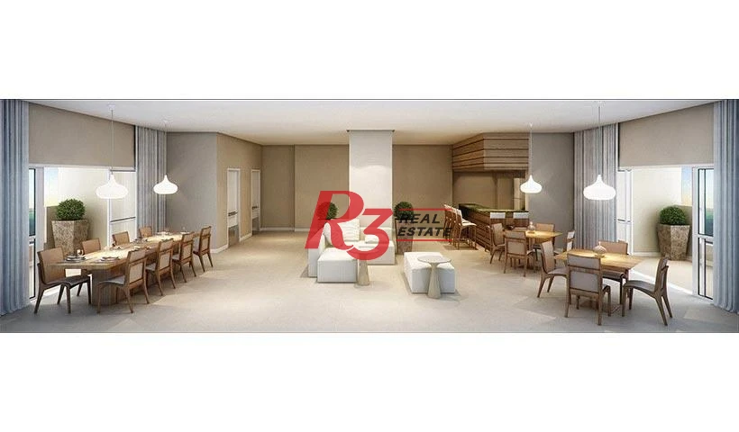 Apartamento com 2 dormitórios à venda, 63 m² por R$ 669.000,00 - Campo Grande - Santos/SP