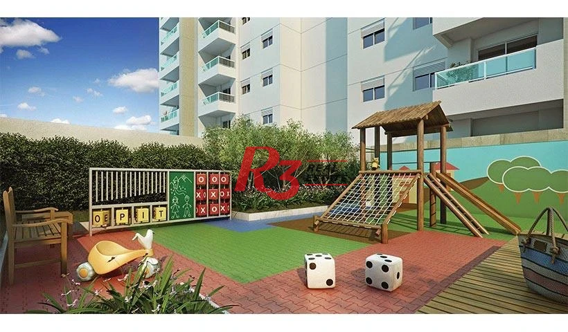 Apartamento com 2 dormitórios à venda, 63 m² por R$ 669.000,00 - Campo Grande - Santos/SP