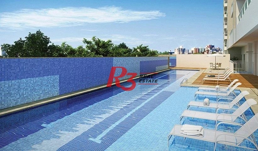 Apartamento com 2 dormitórios à venda, 63 m² por R$ 669.000,00 - Campo Grande - Santos/SP