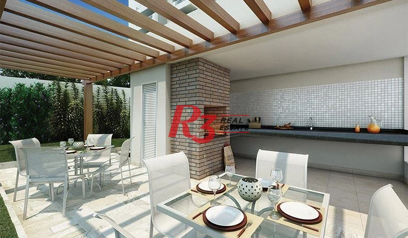 Apartamento com 2 dormitórios à venda, 63 m² por R$ 669.000,00 - Campo Grande - Santos/SP