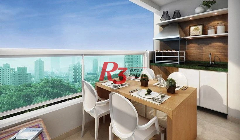 Apartamento com 2 dormitórios à venda, 63 m² por R$ 669.000,00 - Campo Grande - Santos/SP
