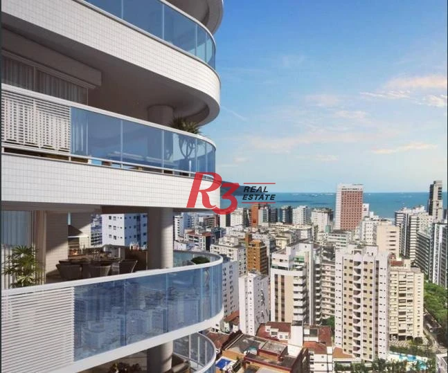 Apartamento com 3 dormitórios à venda, 143 m² por R$ 2.250.000,00 - Boqueirão - Santos/SP