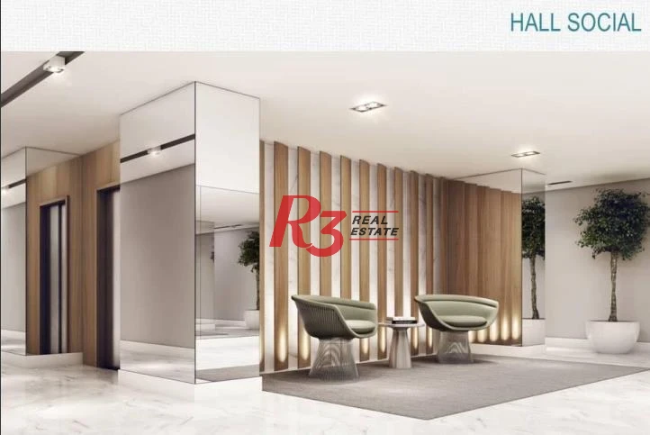 Apartamento com 3 dormitórios à venda, 143 m² por R$ 2.250.000,00 - Boqueirão - Santos/SP